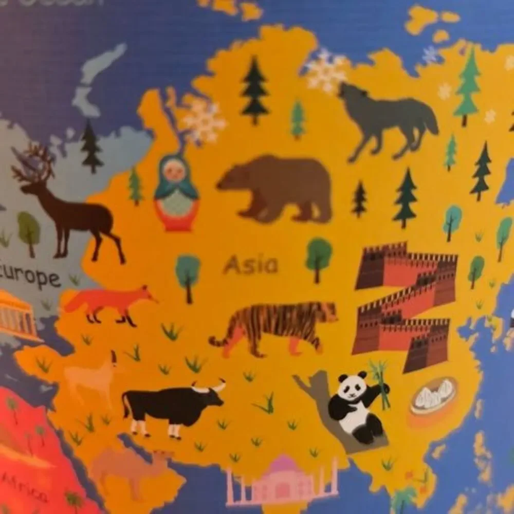 World Map 500 piece Jigsaw Puzzle and Poster new in box